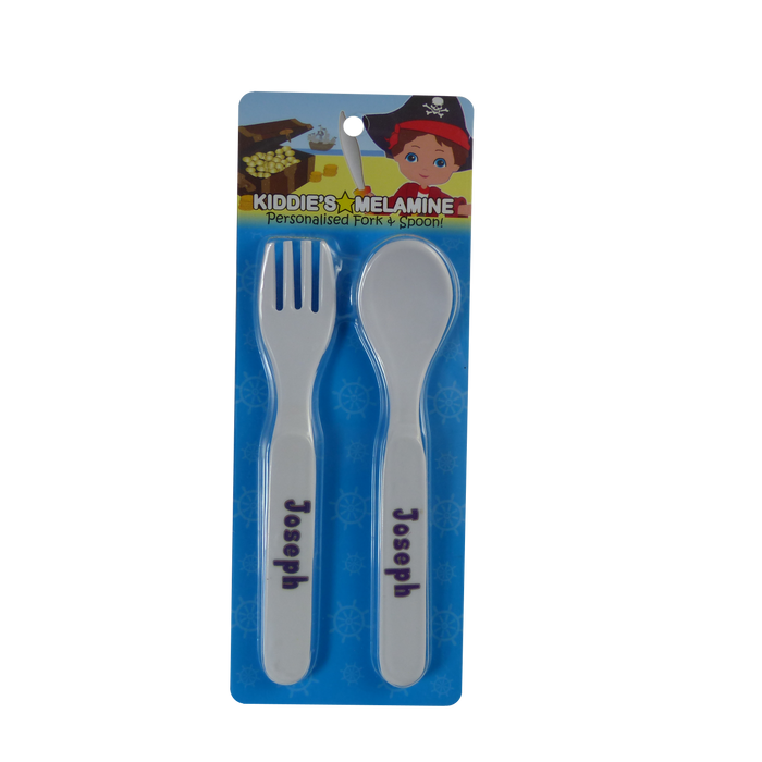 Childrens Melamine Cutlery Set - Boys Names