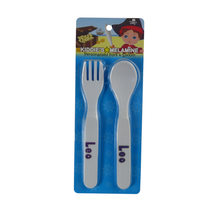 Childrens Melamine Cutlery Set - Boys Names