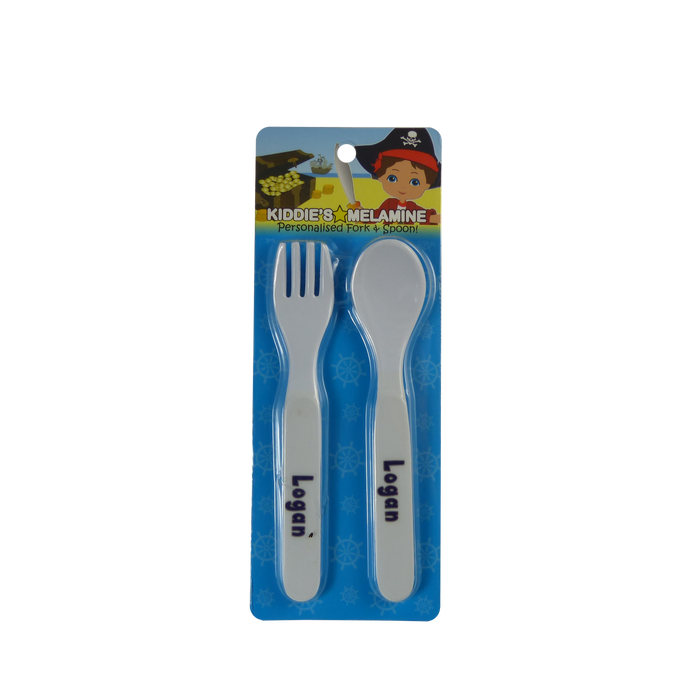Childrens Melamine Cutlery Set - Boys Names