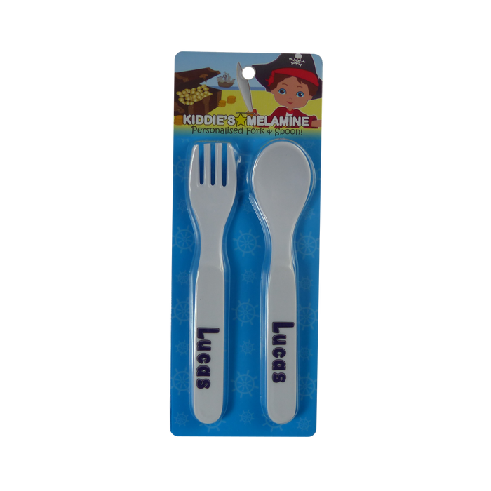 Childrens Melamine Cutlery Set - Boys Names