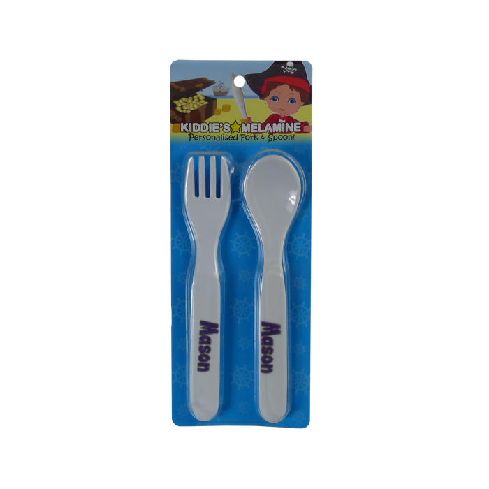Childrens Melamine Cutlery Set - Boys Names