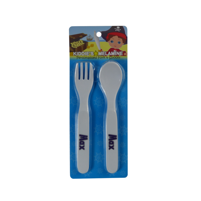 Childrens Melamine Cutlery Set - Boys Names