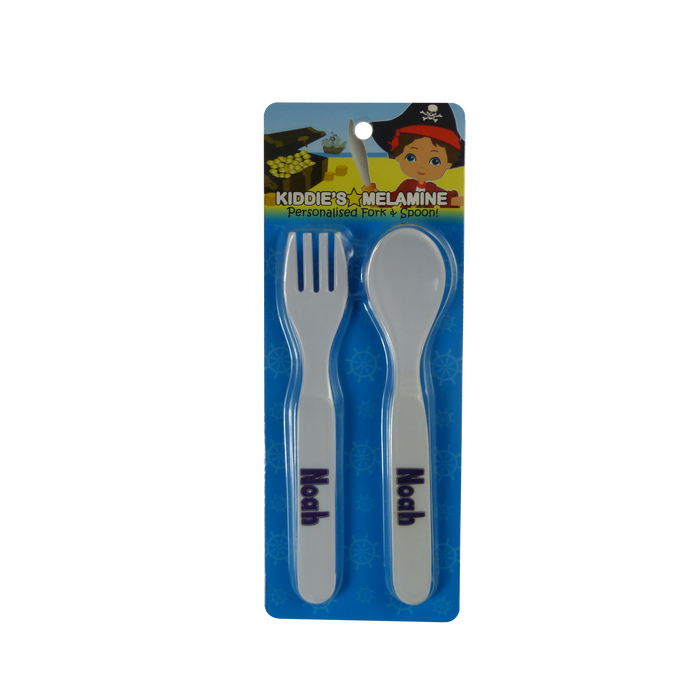 Childrens Melamine Cutlery Set - Boys Names