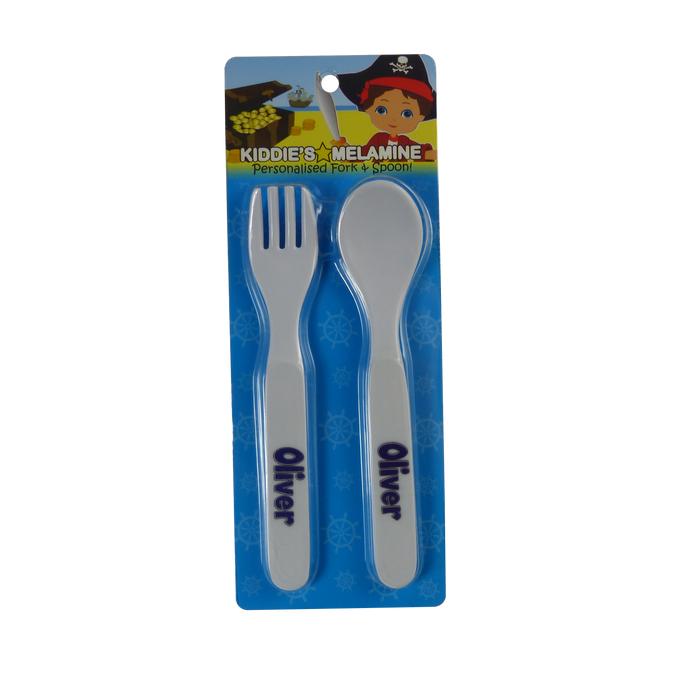 Childrens Melamine Cutlery Set - Boys Names
