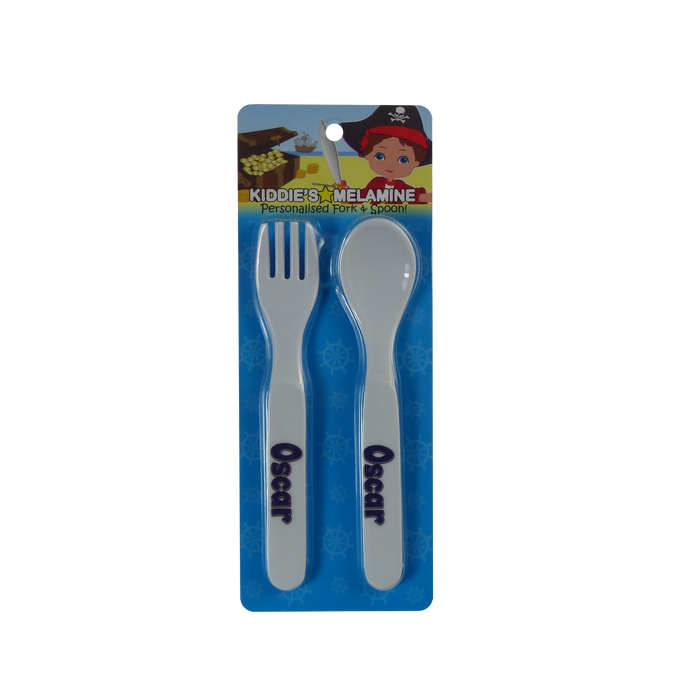Childrens Melamine Cutlery Set - Boys Names