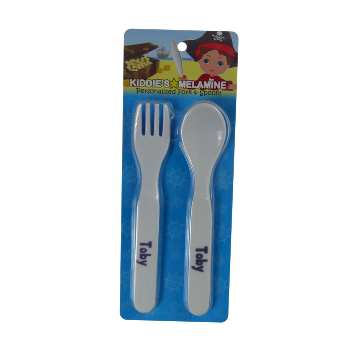 Childrens Melamine Cutlery Set - Boys Names