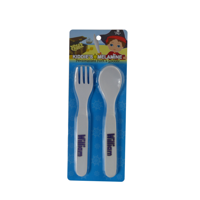 Childrens Melamine Cutlery Set - Boys Names