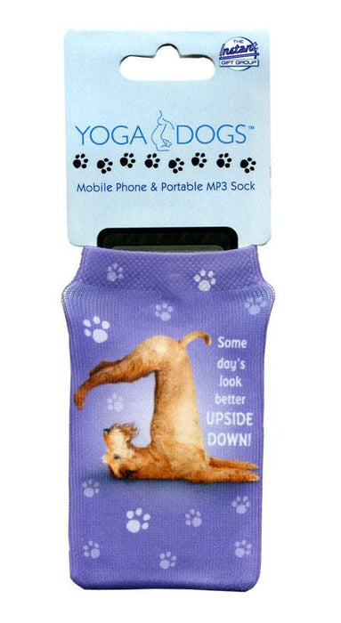 Upside Down Dog Phone Sock - Yoga Pets