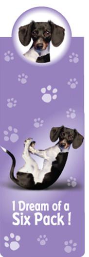 Dream Six Pack Dog Bookmark - Yoga Pets