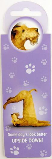 Upside Down Dog Bookmark - Yoga Pets