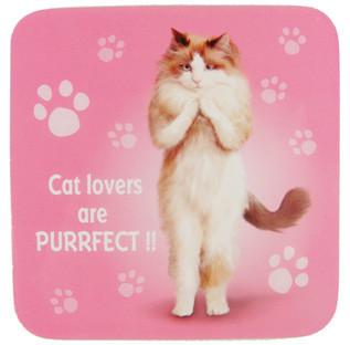 Cat Lovers Cat Coaster - Yoga Pets 