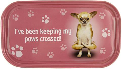 Paws Crossed Dog Fridge Magnet - Yoga Pets