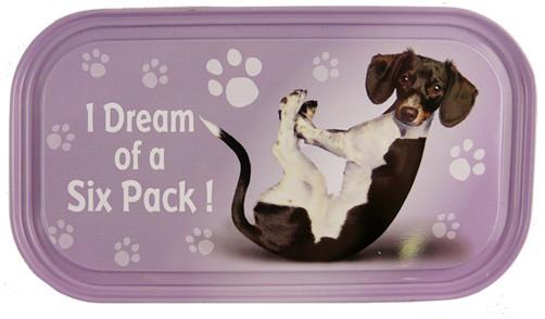 Dream Six Pack Dog Fridge Magnet - Yoga Pets