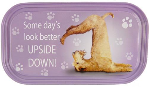 Upside Down Dog Fridge Magnet - Yoga Pets