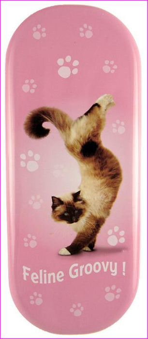 Feline Groovy Cat Glasses Case - Yoga Pets