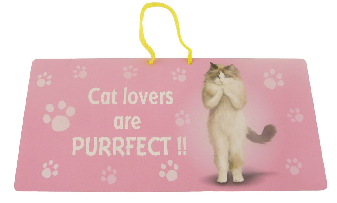 Cat Lovers Cat Hanging Sign - Yoga Pets